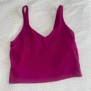 Lululemon Ripen Raspberry align tank Top